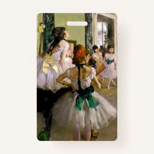 Edgar Degas The Dance Class ID Badge