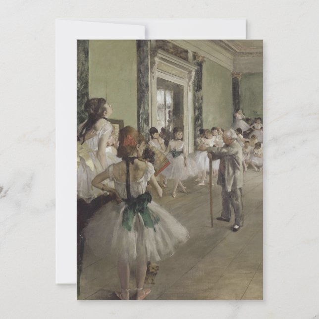 Edgar Degas - The Dance Class Invitation (Front)