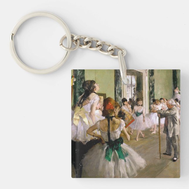 Edgar Degas The Dance Class Key Ring (Front)