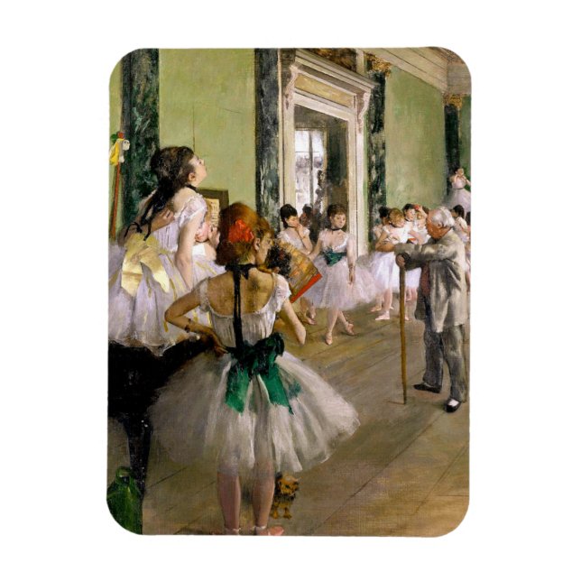 Edgar Degas The Dance Class Magnet (Vertical)