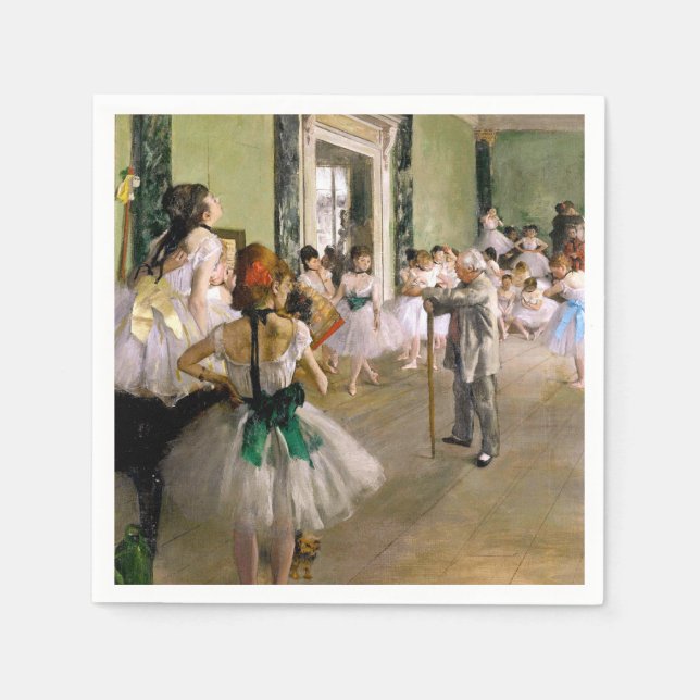 Edgar Degas The Dance Class Napkin (Front)