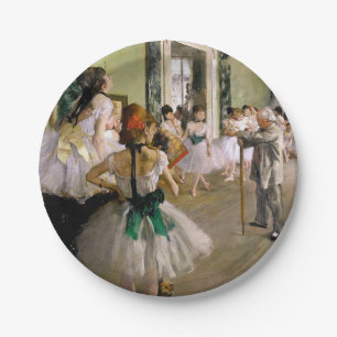 Edgar Degas The Dance Class Paper Plate