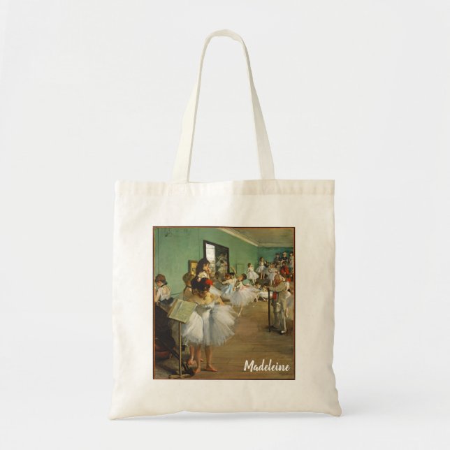 Edgar Degas The Dance Class Personalised Ballerina Tote Bag (Front)