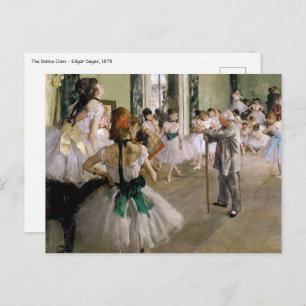 Edgar Degas - The Dance Class Postcard