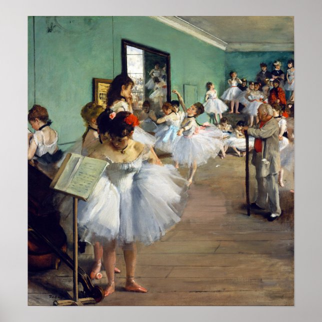 Edgar Degas - The Dance Class Poster (Front)