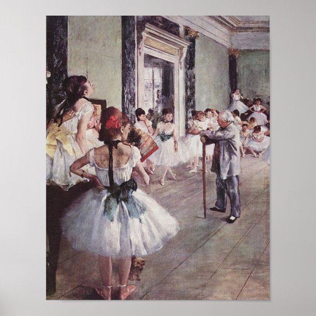 Edgar Degas The Dance Class Poster (Front)