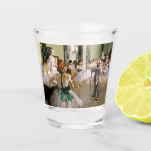 Edgar Degas The Dance Class Shot Glass