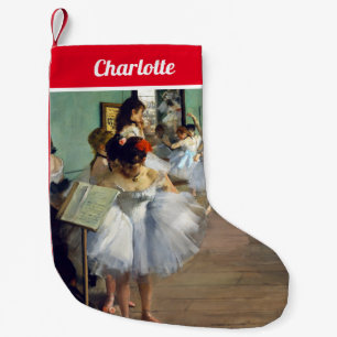 Edgar Degas - The Dance Class Small Christmas Stocking