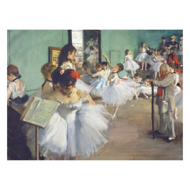 Edgar Degas - The Dance Class Tablecloth (Front (Horizontal))