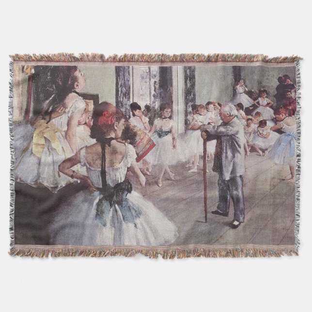 Edgar Degas The Dance Class Throw Blanket (Front)