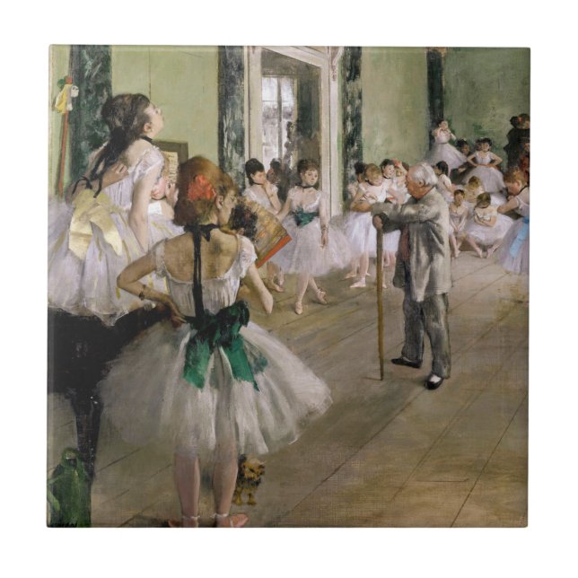 Edgar Degas - The Dance Class Tile (Front)