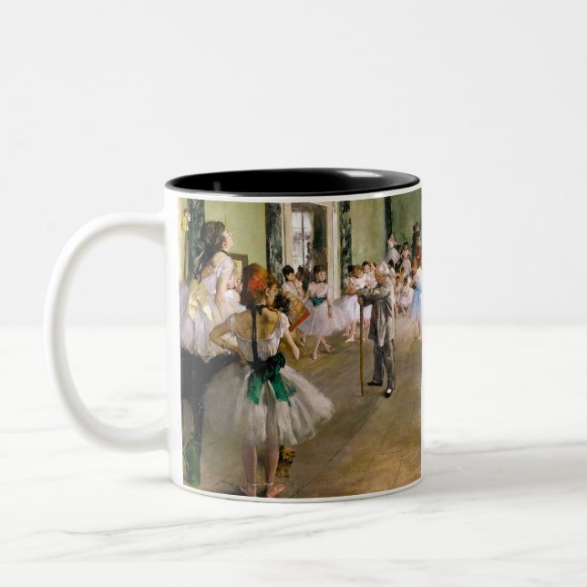 Edgar Degas The Dance Class Two-Tone Coffee Mug (Left)