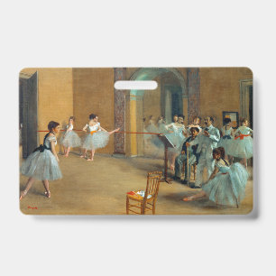 Edgar Degas The Dance Foyer at the Opera ID Badge