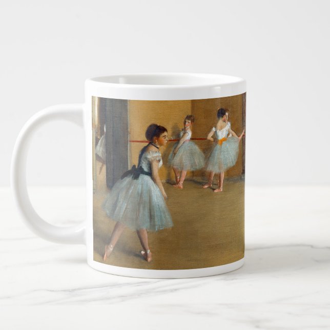 Edgar Degas The Dance Foyer at the Opera Large Coffee Mug (Left)