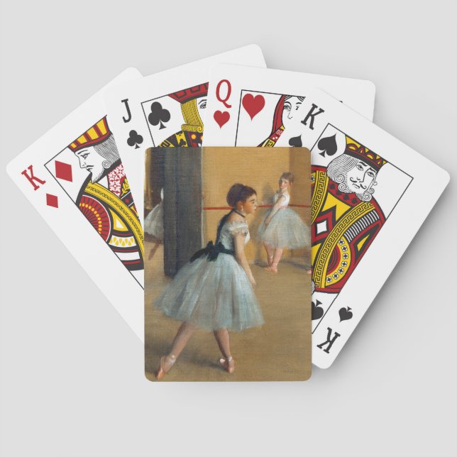 Edgar Degas The Dance Foyer at the Opera Playing Cards (Back)