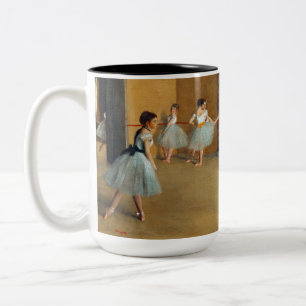 Edgar Degas The Dance Foyer at the Opera Two-Tone Coffee Mug