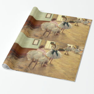 Edgar Degas The Dance Lesson Vintage Fine Art Wrapping Paper