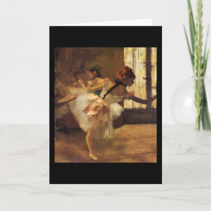 Edgar Degas The Dance Rehearsal Card