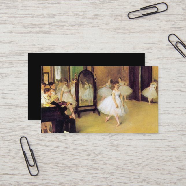 Edgar Degas | The Dancing Class Business Card (Front/Back In Situ)