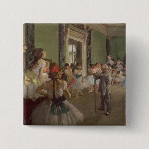 Edgar Degas The Dancing Class, c.1873-76 15 Cm Square Badge