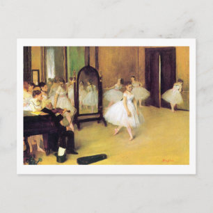 Edgar Degas   The Dancing Class   New Address Announcement Postcard