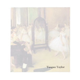 Edgar Degas The Dancing Class Notepad