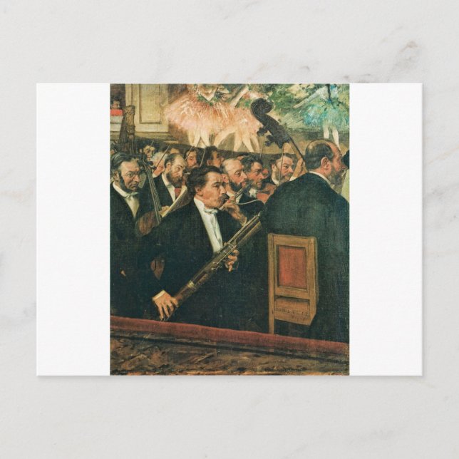 Edgar Degas The Orchestra of the Opera Postcard (Front)
