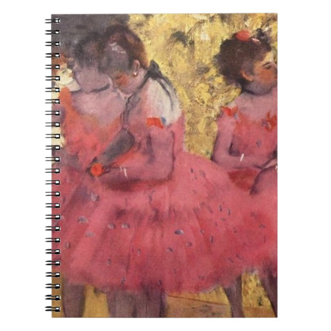 Edgar Degas The Pink Dancers  Notebook (Front)