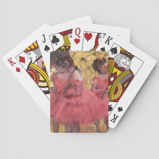 Edgar Degas The Pink Dancers  Playing Cards (Back)