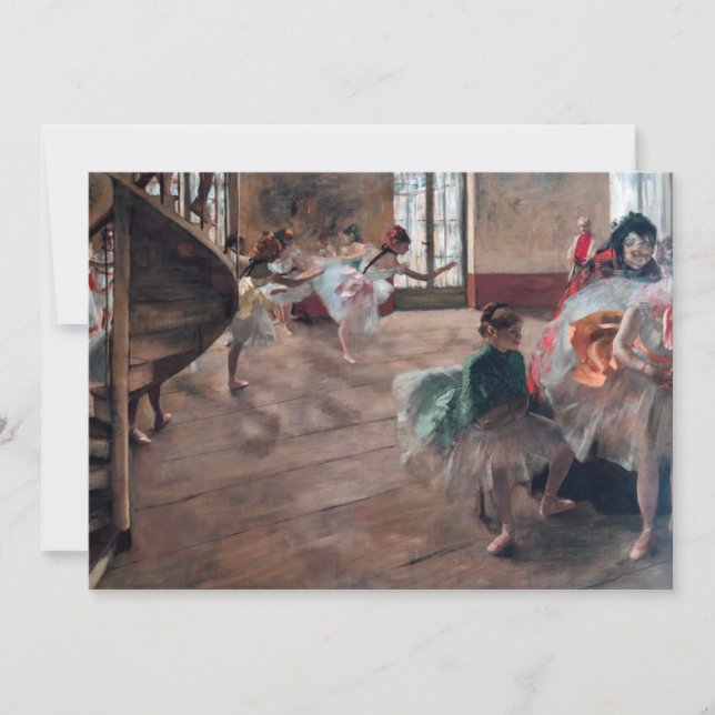 Edgar Degas - The Rehearsal Invitation (Front)
