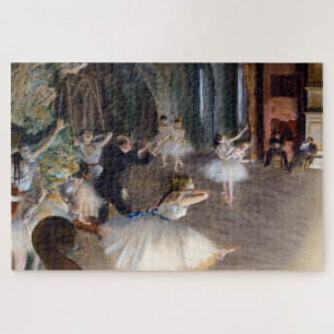 Edgar Degas - The Rehearsal of the Ballet Onstage Jigsaw Puzzle