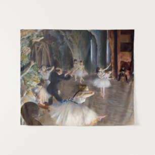 Edgar Degas - The Rehearsal of the Ballet Onstage Tapestry