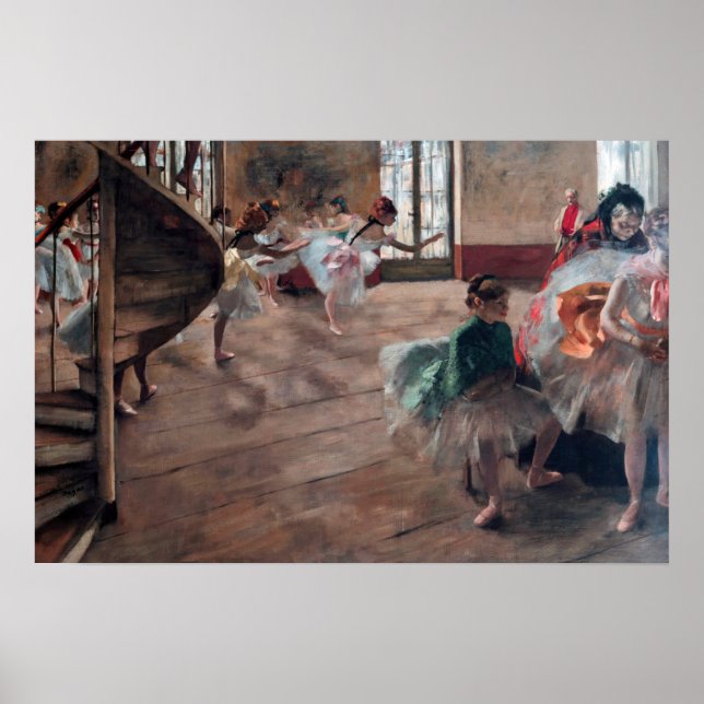 Edgar Degas - The Rehearsal Poster (Front)
