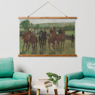 Edgar Degas The Riders Horses Art Wood Wall Hanging Tapestry