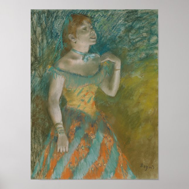 Edgar Degas | The Singer in Green Poster (Front)
