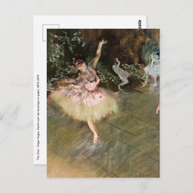 Edgar Degas - The Star 1878 Postcard (Front/Back)