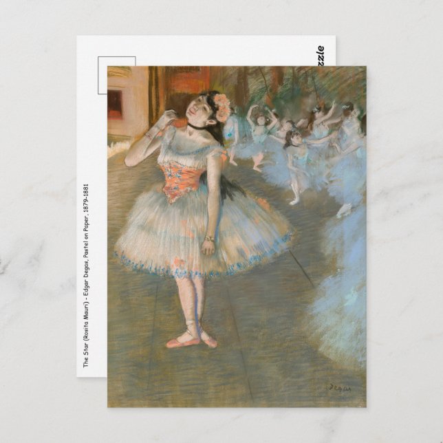 Edgar Degas - The Star Postcard (Front/Back)