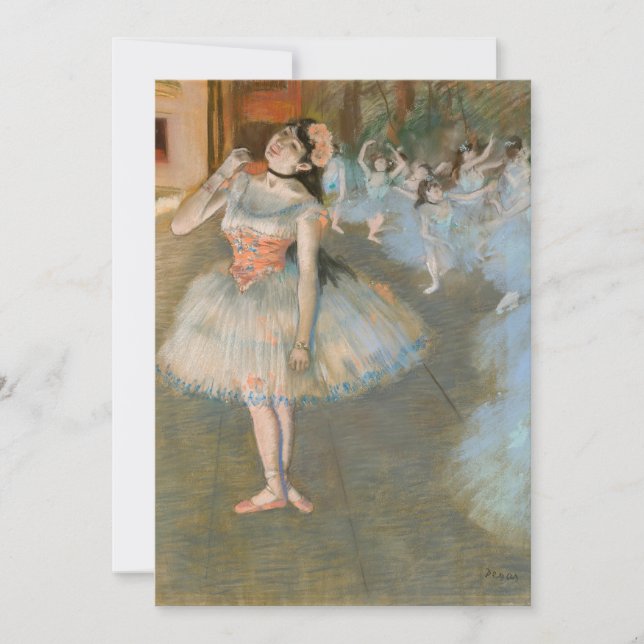 Edgar Degas - The Star Thank You Card (Front)