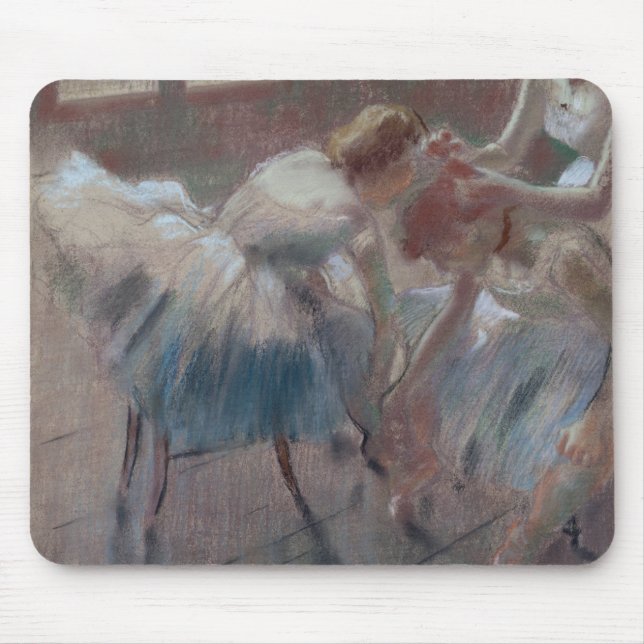 Edgar Degas | Three Dancers Preparing for Class Mouse Pad (Front)