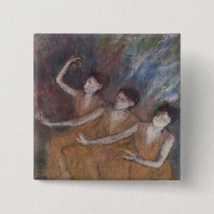 Edgar Degas   Trois Danseuses 15 Cm Square Badge