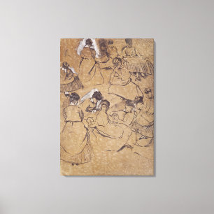 Edgar Degas Twelve studies of women in costume Canvas Print