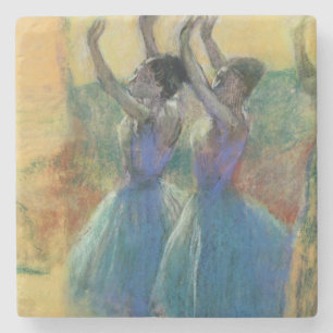Edgar Degas Two Blue Dancers Stone Coaster
