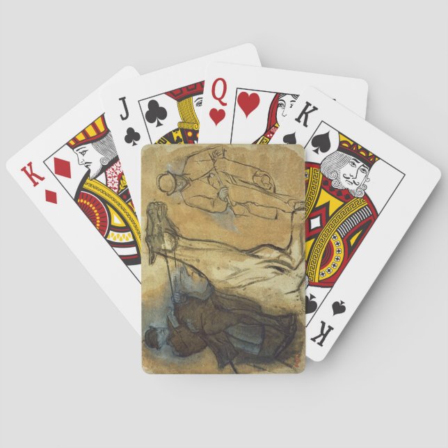 Edgar Degas | Two studies of riders  Playing Cards (Back)