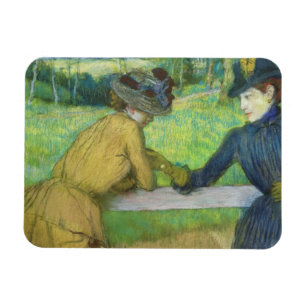 Edgar Degas   Two women leaning on a gate Magnet