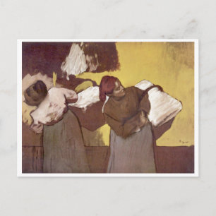 Edgar Degas - Two Women Washing 1876-78 Washers Postcard