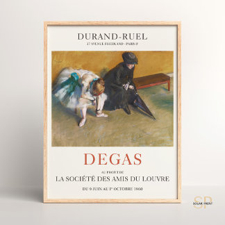 Edgar Degas Waiting Impressionist Art Print 