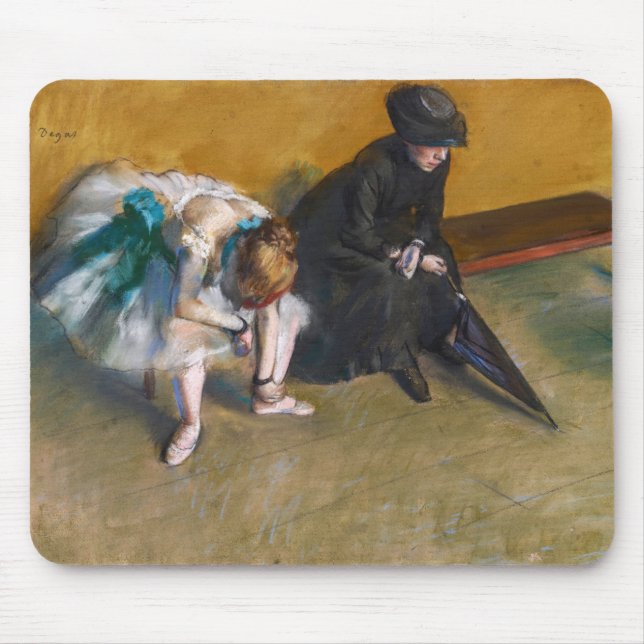 Edgar Degas - Waiting Mouse Pad (Front)