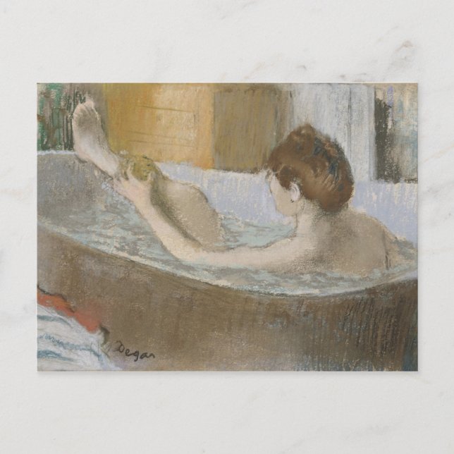 Edgar Degas | Woman in her Bath, Sponging her Leg Postcard (Front)