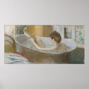 Edgar Degas Woman in her Bath, Sponging her Leg Poster