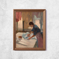 Edgar Degas Woman Ironing Laundry Room Art